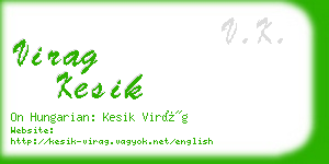 virag kesik business card